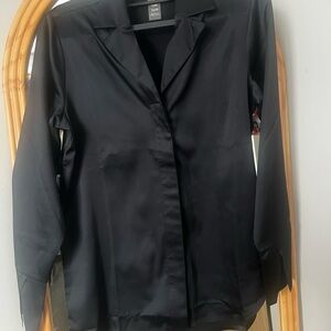 Rhone Black Satin Women's Top